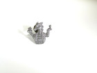 Vintage Gallo Pewter Dragon Pin Brooch Number 1 Star Fantasy Figurine 1980s
