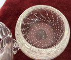 Antique Vintage Heavy Crystal 3 Piece Vanity Set  2 Bottles And Powder Jar Rare