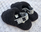 Ugg Australia Fluff Yeah Women s Slide Sandal  Size Us 7 - Black