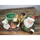 Vintage Fitz And Floyd Santa Salt   Pepper Shaker Christmas Decor Collectible