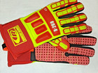 Ringers Hi-vis Synthetic Leather Extended Airprene Wrist Gloves Small 8 R269
