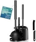 3 In 1 Toilet Brush And Plunger Set With Crevice Cleaning Brush  Toilet Plunger