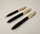 Vtg Sheaffer Crest Big Size Fountain Pen   Rollerball   Pencil Set - 1940s