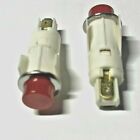 1 Nos Amp Apl Red 11mm 125v Round Pilot Light Indicator Lamp  P n 0-0380627-1