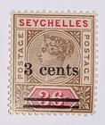 Travelstamps 1901 Seychelles Stamps Sg39 Surcharged Overprints mogh Mint