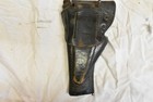 Vintage Us Jt l 44 Heavy Leather Scoped Rifle Scabbard saddle Sidecase handcuffs