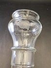 Antique Etched Glass Hearse Funeral Flower Vase Carriage Coach Floral Holder