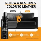 Black Leather Recoloring Balm  8 5 Oz Sofa Color Restorer   Paint  Faded Colo   