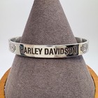 Harley Davidson Cuff Bracelet Sterling Silver 925 Size 7 5  Fit