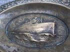 Antique Holland America Line Metal Ashtray