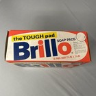 Vintage 1980s Brillo Steel Wool Soap Pads Full Box Nos 10 Graphics Prop