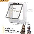 Large Cat Door  4 Way Locking Cat Doors Flap For Interior Exterior Doors  Mag   