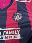 Atlanta United Fc Adidas Soccer Jersey Mens Size Xxl Red Black Striped 2017 Mls