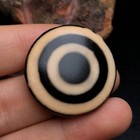 Tibetan Old Agate Dzi  sky Eyes  Bead Amulet Pendant G1203