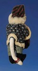 Vintage Custom One Of A Kind 12  Bearded Santa Clause Cat Doll 1990 s