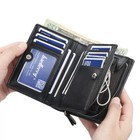 Mens Rfid Blocking Leather Wallet Credit Card Id Holder Zipper Purse Waterproof