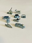 Set Of 9 Vintage Pewter Replacement Monopoly Pieces