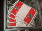 Rare 4 Waechtersbach Christmas Tree Plastic Vinyl Placemats New Condition