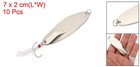 10pcs 1-1 8oz Metal Fishing Spoons Fishing Lures Casting Spoon Silver Tone