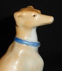 Vintage Greyhound Dog Figurine   Staffordshire Style Whippet   Nice Condition