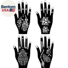 Henna Tattoo Kit Temporary Tattoo Kits 5 Cones 96 Stencils Gifts For Diy Art Par