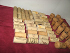 Used Wine Corks Stoppers Lot Of 55 Crafts Upcycle Mixed Brands Sizes   Materials