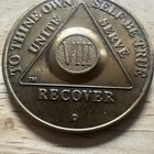 8 Year Aa Medallion Alcoholics Anonymous Sobriety Chip Coin Viii Eight Bronze