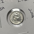 1852 Seated Liberty Silver Half Dime Au  About Uncirculated  5a