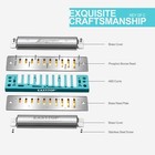 Easttop Harmonica Advanced Diatonic Harmonica 10holes Blues Harp Mouth Organ New