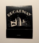 Vintage    Nyc     broadway  Art Deco- Large Feature Matchbook  full   Unstruck 