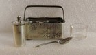 Asahi Sterling Silver 950 Salt   Pepper In Bento Box Vintage Engraved Complete