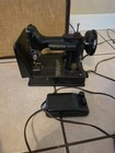 Singer 221 Featherweight Sewing Machine 1947 With Brown Case   Pedal Works