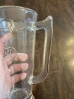 Vintage 1960s Falstaff Beer Glass 7 Inch Tall Glass Handled Mug Embossed Logo