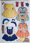 Vintage Lowe  2782 Dollies  Fashion Show Paper Dolls 1969 Uncut excellent 