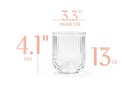 Vintage Art Deco Lowball Gatsby Cocktail Glasses   Set Of 4   13 Oz Double Old F