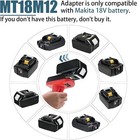 Converter Adapter For Makita 18v Li-ion Battery To For Milwaukee 12v Power Tool