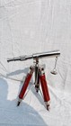 Vintage Brass Telescope On Wooden Tripod  Antique Nautical Spyglass  Maritime De