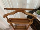 Vintage Gentlemen s Wood Suit Stand Butler Valet Clothes Display Rack Patina