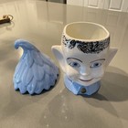 Elf Pixie Cookie Jar Vintage Ceramic Smiling Dimples