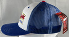 Kole   s Supreme Lager Beer Hat Cap America Snapback White Blue Mesh Trucker Nwt