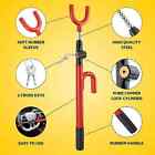Steering Wheel Lock The Club Twin Hooks Anti Theft Universal Car Van Truck Suv