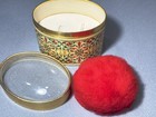 Vintage Avon Somewhere 5 Oz Beauty Dust Body Powder Decorative Box Red Puff New