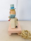 Vintage 1960   s Wood Humpty Dumpty Nursery Lamp Baby Nursery Blue Night Light