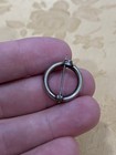 Vintage Sterling Silver 925 Tested Estate Acquired Deco Round Brooch Pin