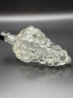 Vintage Clear Glass Grapes Cluster Shaped Wine Bottle Decanter