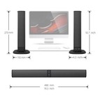2 In 1 Separable Sound Bar Bluetooth 5 0 Surround Sound System For Home Theater