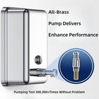 Commercial Soap Dispenser Wall Mount Stainless Steel Manual Pump Liquid Rust-pro