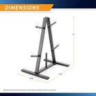 Marcy Standard Weight Plate Tree For 1-inch Plates For Home Gym  300 Lb  Max    