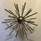 Brass Sputnik Atomic Starburst Sculpture 9 5    Mid Century Mod Mcm Retro Vtg