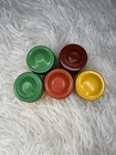 Lot Of 5 Vintage Metal Kodak 35mm Film Canisters Yellow  Red  Silver  Green